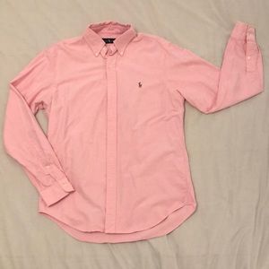 Ralph Lauren Men’s Polo Button Down Shirt in Pink